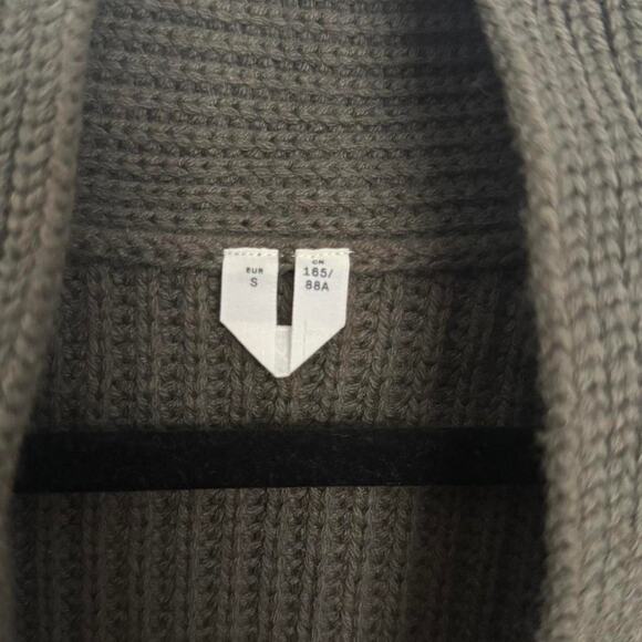 Arket ribbed olive green oversized sweater - Picture 4 of 5